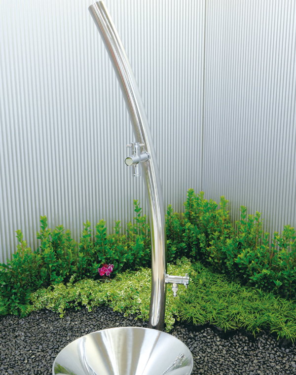 オンリーワンクラブ エッセンス ガーデン ブラス 立水栓 水栓柱 IB3-GF327021 双口 チャコール